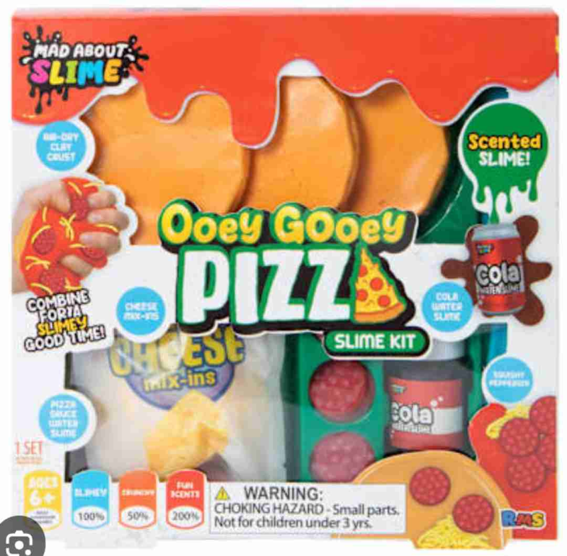 Kit de slime pizza divertido