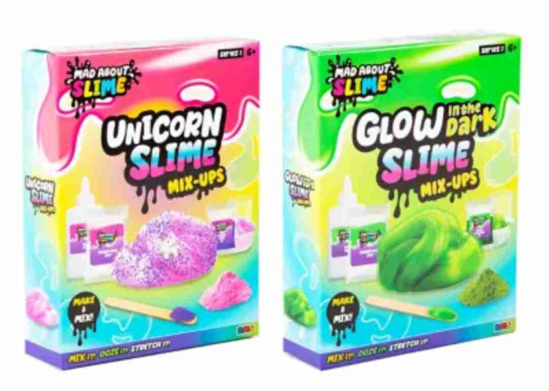 Set de slime unicornio y fosforescente