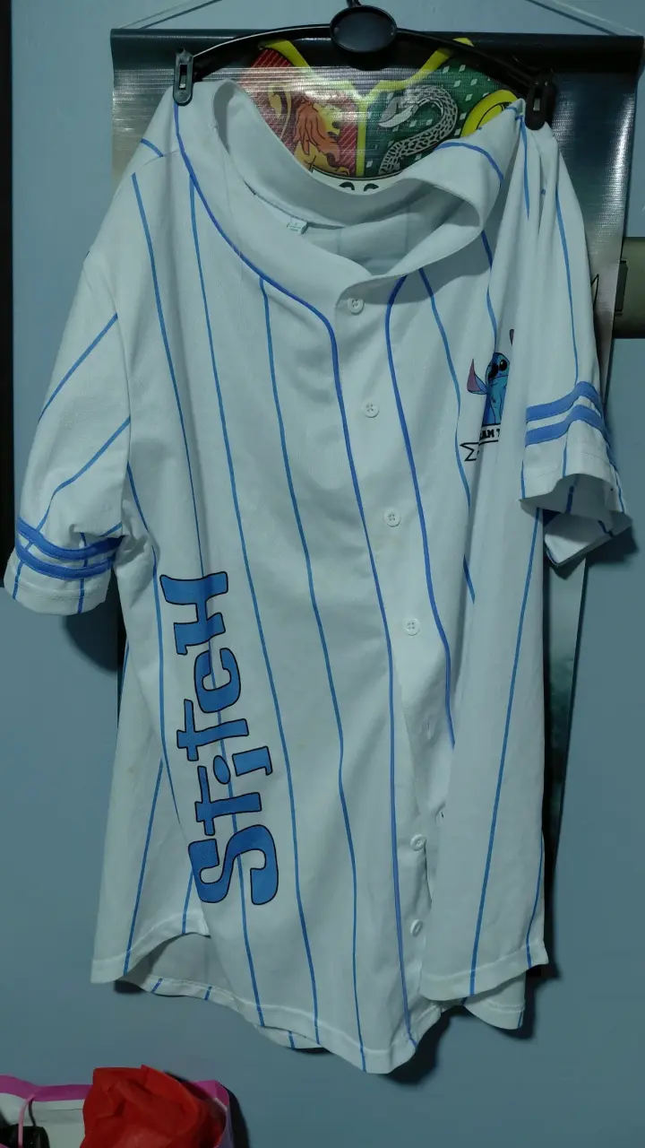 Camisa baseball Stitch blanca - 1