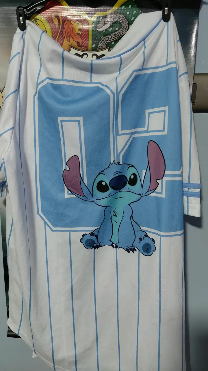 Camisa baseball Stitch blanca - 2