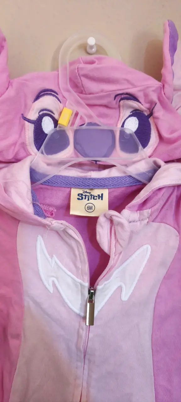 Enterito de stich rosado para bebé - 2
