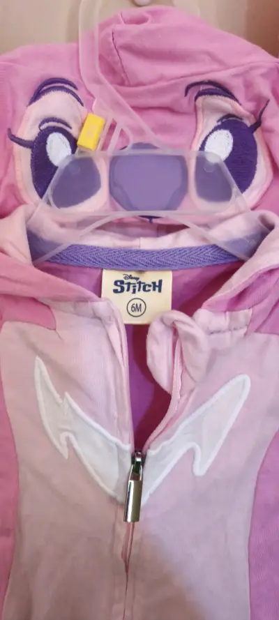 Enterito de stich rosado para bebé - miniatura 3