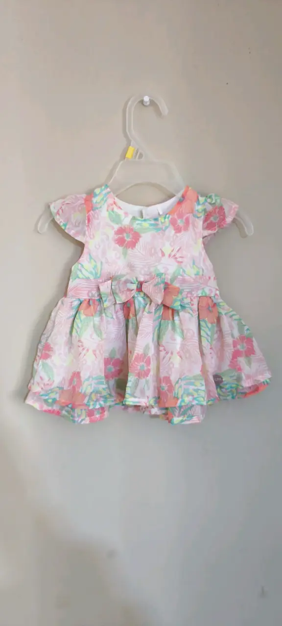 Vestido infantil estampado floral - 1