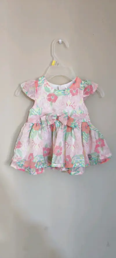 Vestido infantil estampado floral - miniatura 1