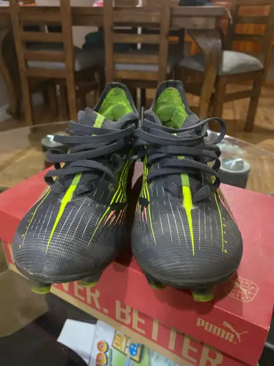 Botines de fútbol Puma negros - miniatura 4