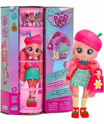 Muñeca BFF con vestuario colorido - 1