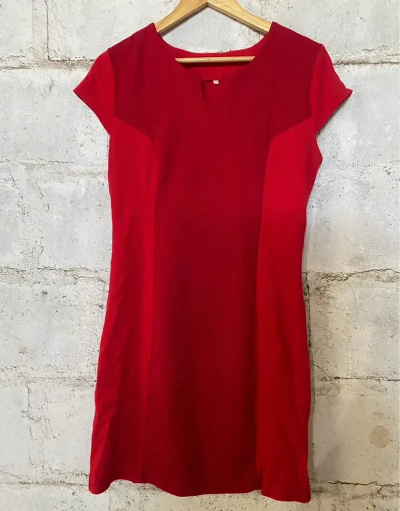 Vestido rojo casual - 1