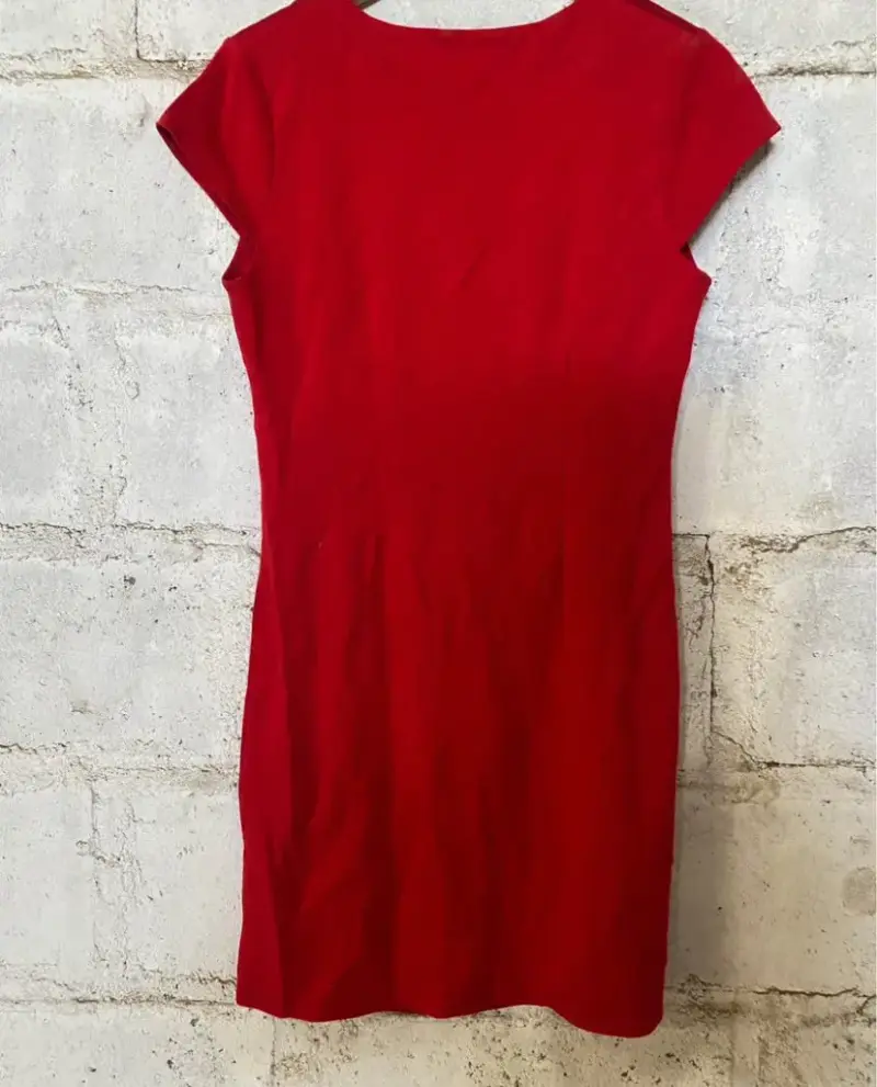Vestido rojo casual - 2