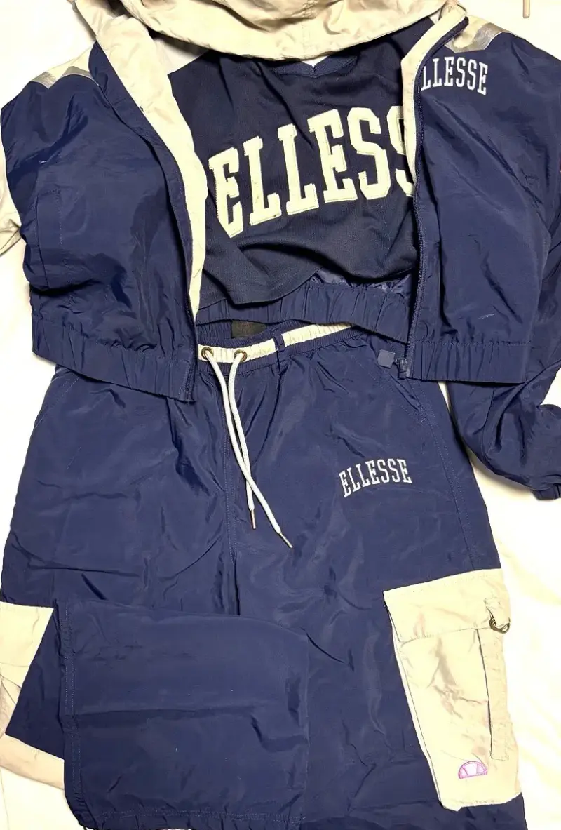 Conjunto cortaviento azul Ellesse - 4