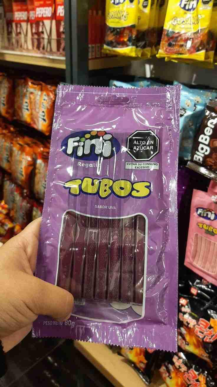 Gomitas Fini Tubos Sabor Uva