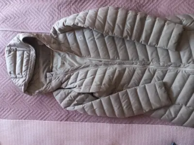 Parka acolchada beige - miniatura 1