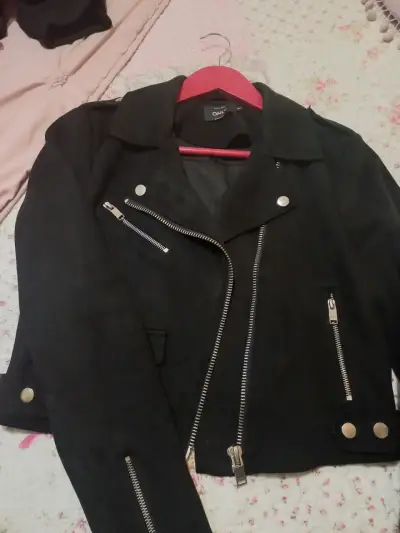 Chaqueta biker negra "Only" - miniatura 4