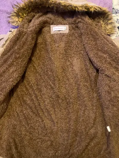 Parka beige con capucha - miniatura 2