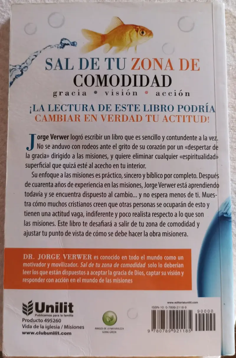 Sal de tu Zona de Comodidad-Jorge Verwer - 2