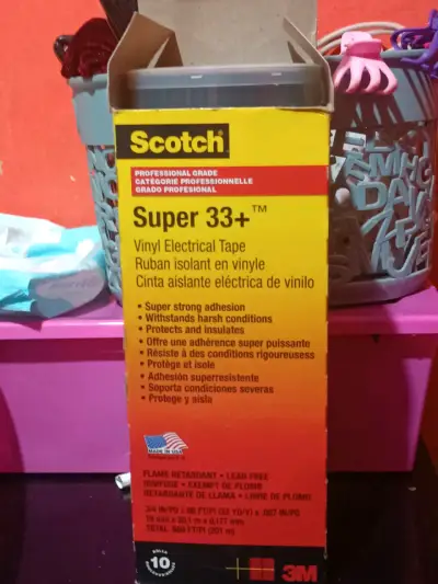 Cinta aislante eléctrica Scotch Super 33+ - miniatura 1