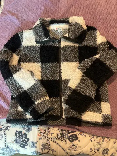 Chaqueta de polar  cuadros - miniatura 1