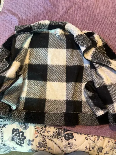 Chaqueta de polar  cuadros - miniatura 2