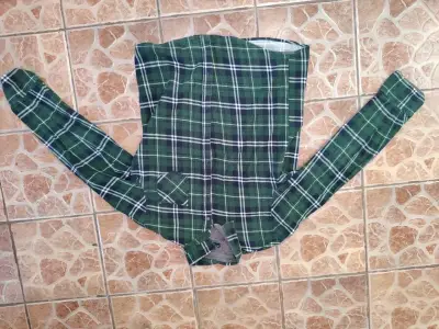 Camisa a cuadros verde - miniatura 2
