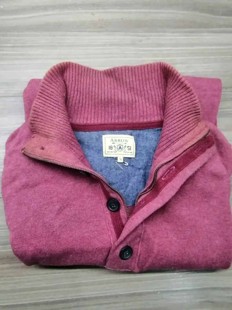 Sweater rojo con cierre - 2