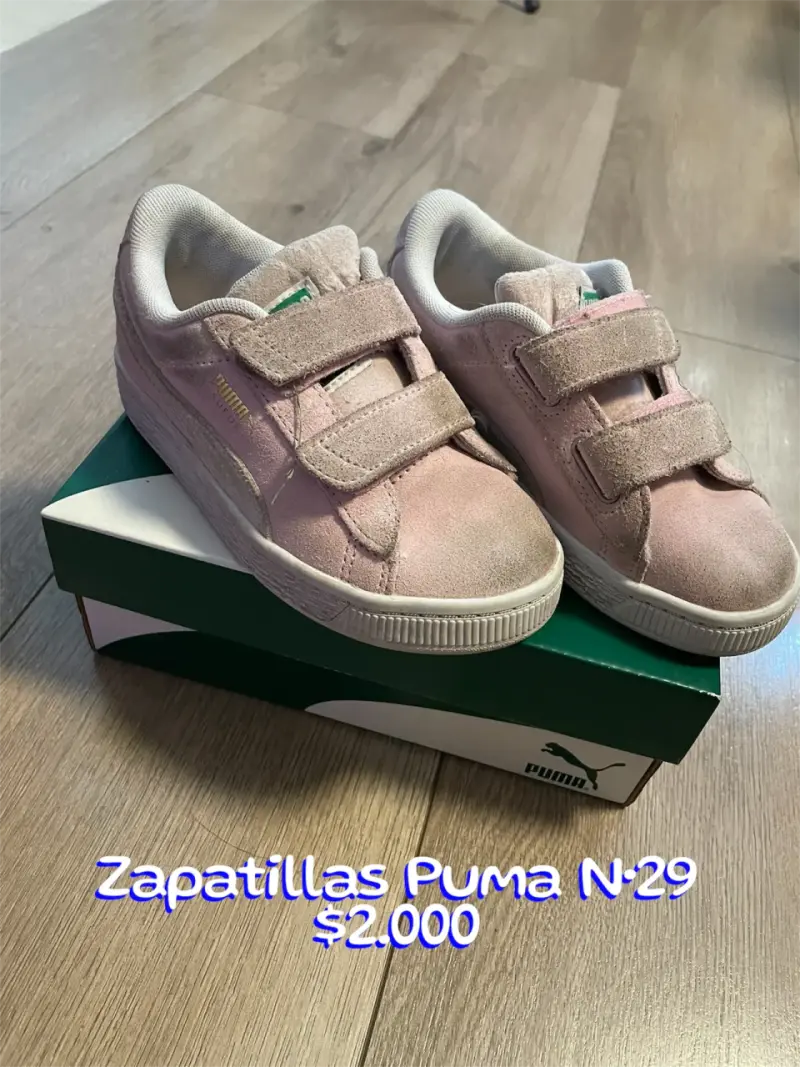 Zapatillas Puma rosadas talla 29
