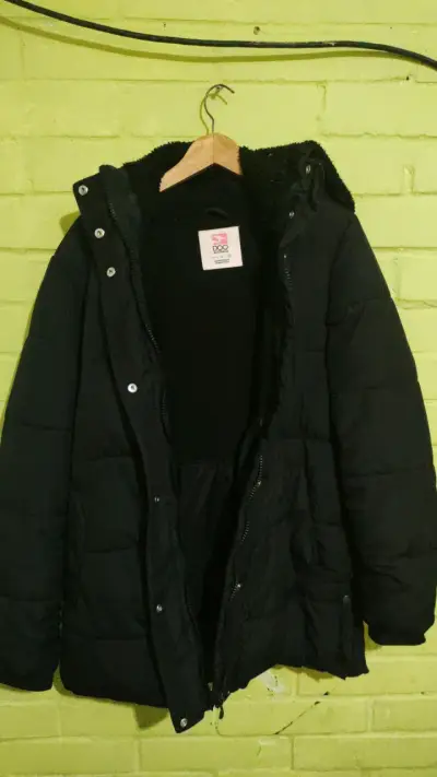 Parka negra acolchada Doo Australia mujer - miniatura 1