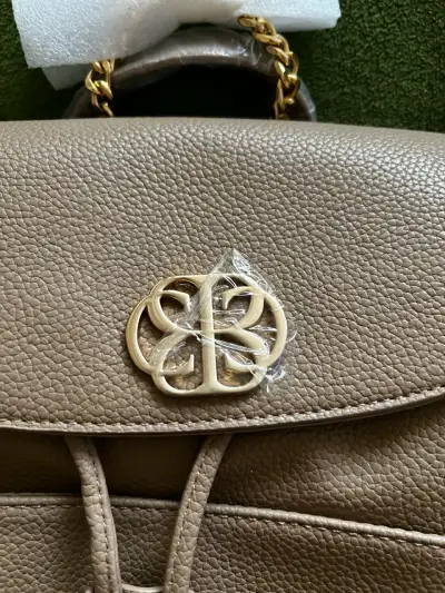 Mochila beige Cecilia Bolocco - miniatura 1