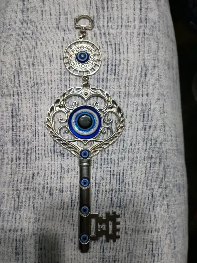 Colgante  decorativo con ojo turco - miniatura 1