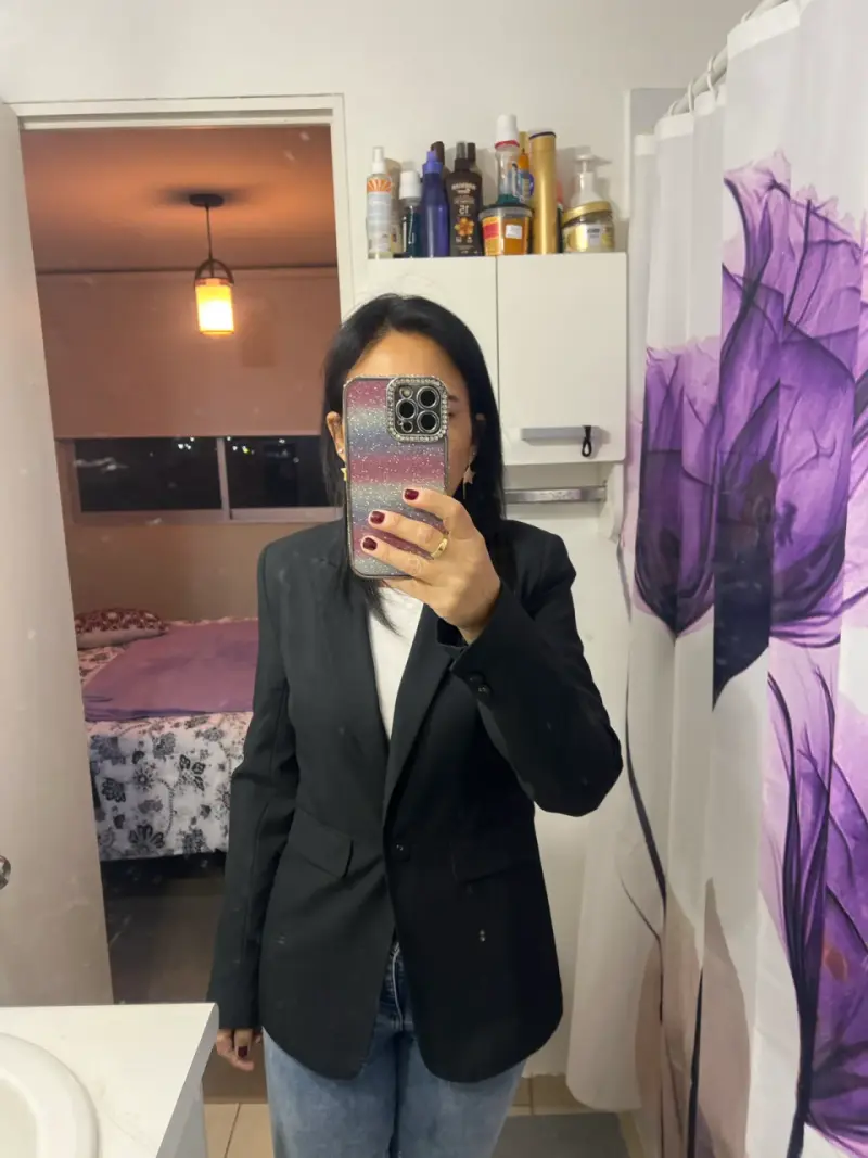 Blazer negro clásico - 3