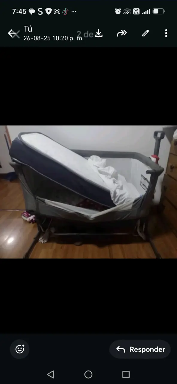 Cuna colecho BabySalus gris - 2