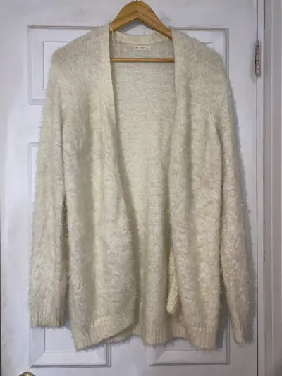 Cardigan de lana crema - miniatura 1