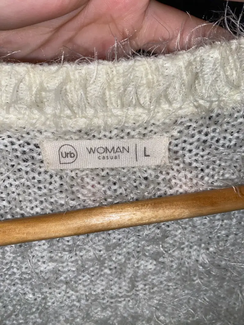 Cardigan de lana crema - 2