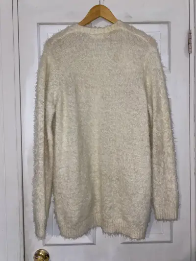 Cardigan de lana crema - miniatura 3