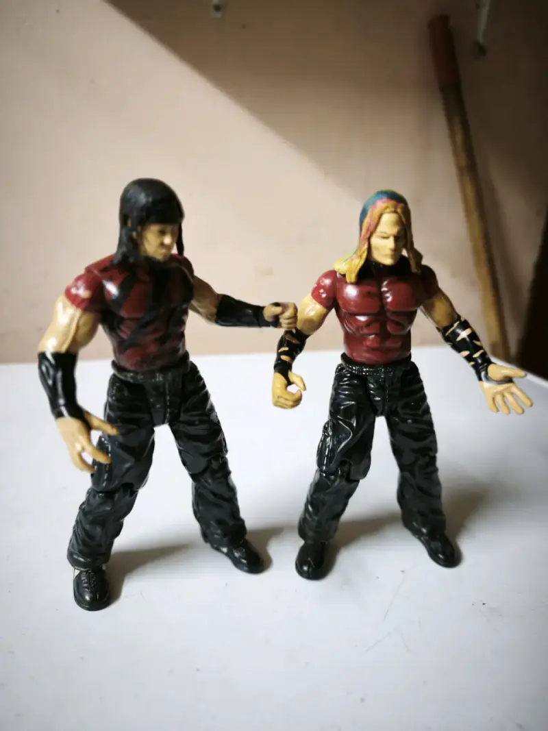 Figuras coleccionables WWE Hermanos Hardy año 1999 - 2