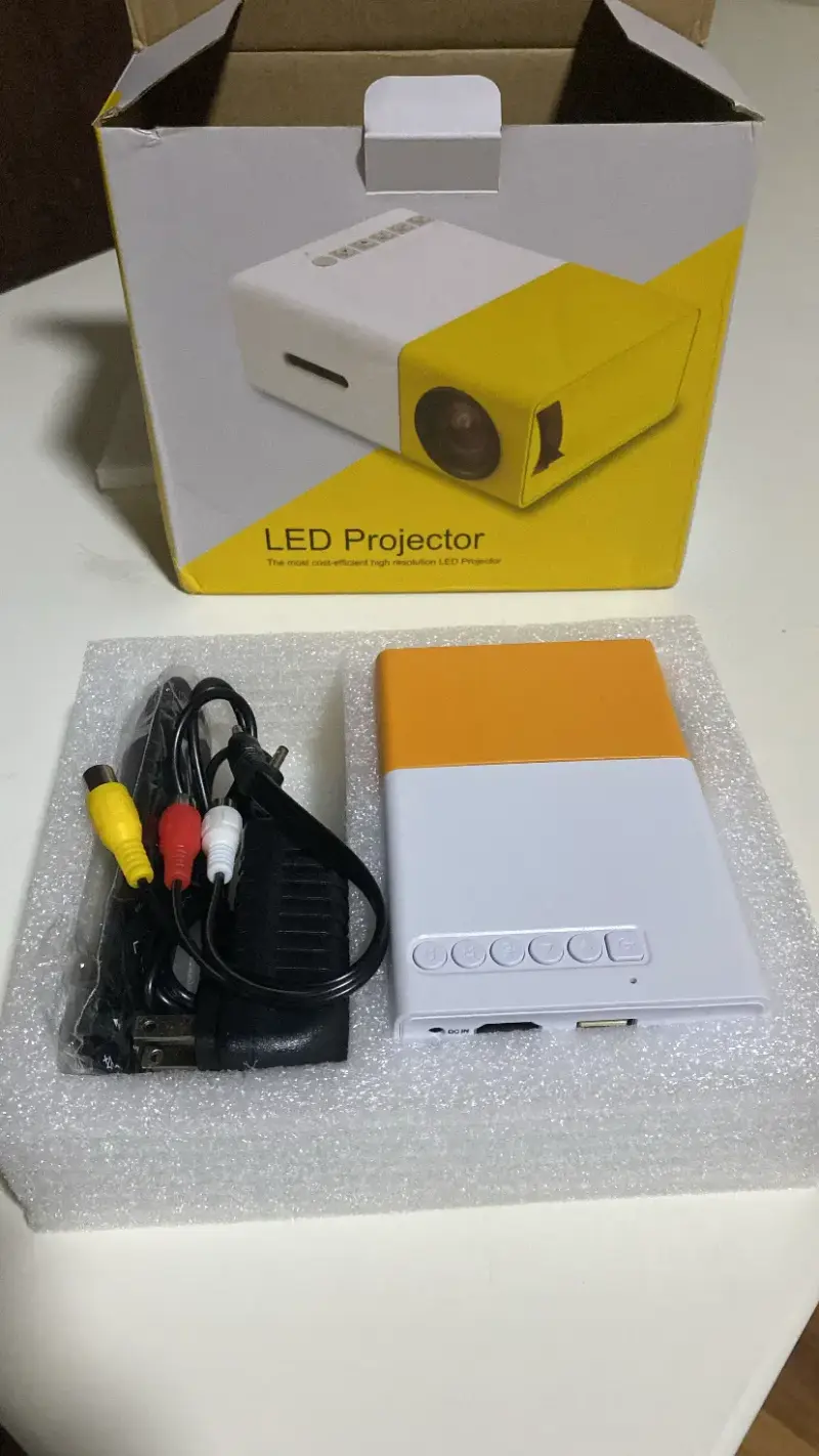 Proyector LED compacto amarillo - 3