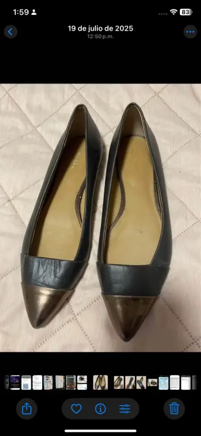 Zapatos planos bicolor mujer - miniatura 1