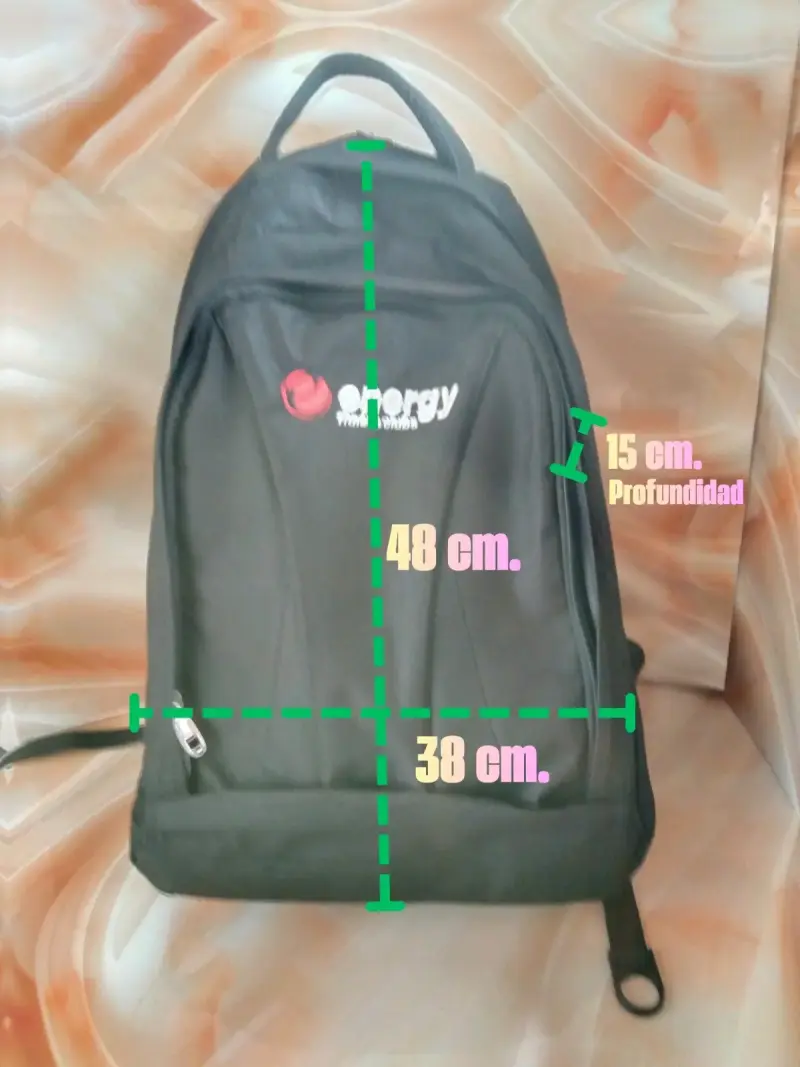 Mochila Energy  Fitness clubs (negra) - 2