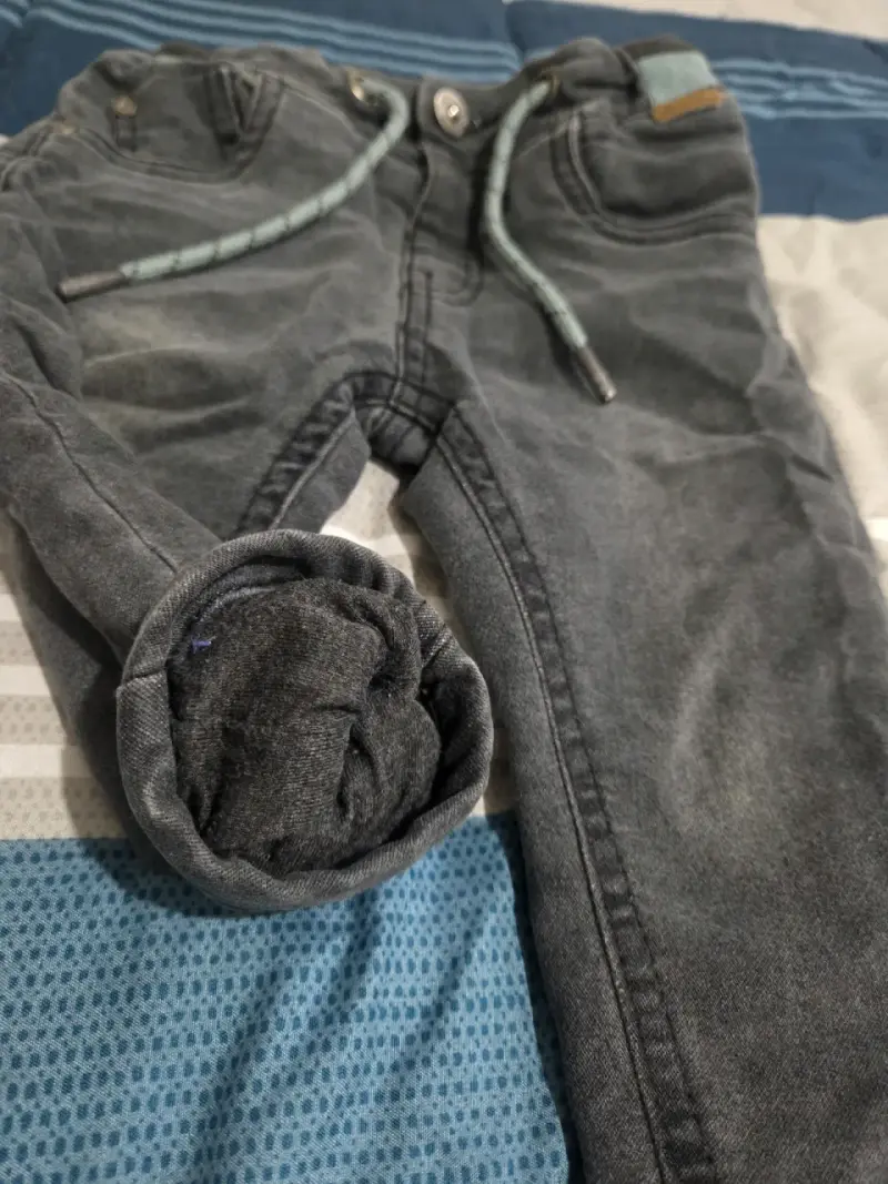 Pantalón jeans gris para niños - 4