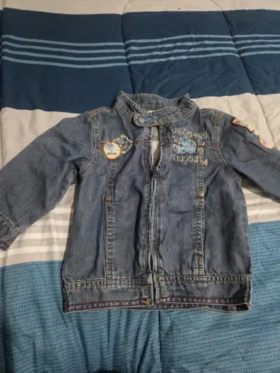 Chaqueta de mezclilla infantil bordada - miniatura 1
