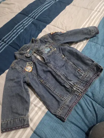 Chaqueta de mezclilla infantil bordada - miniatura 2