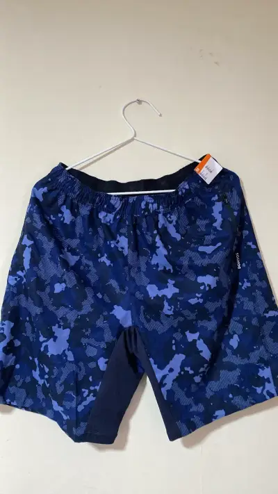 Shorts deportivos azul camuflaje - miniatura 3