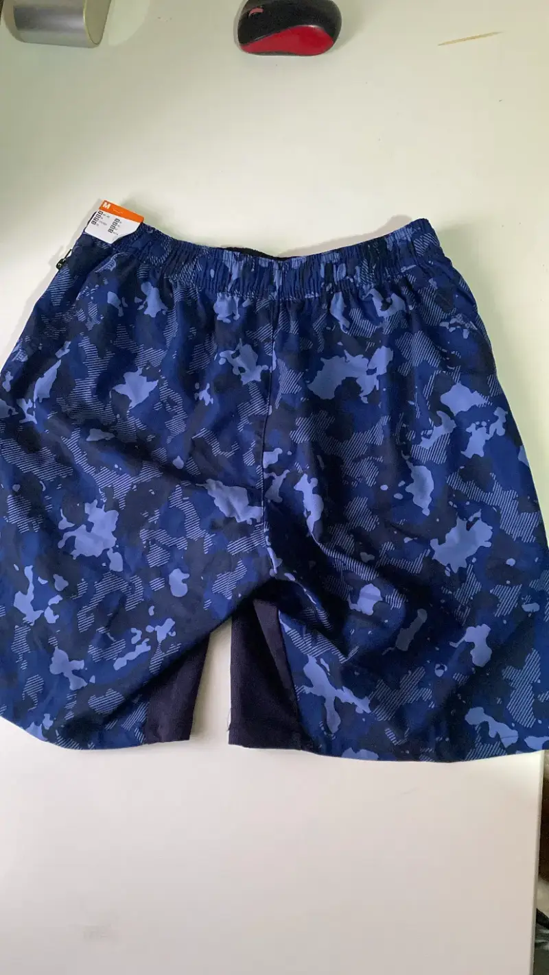 Shorts deportivos azul camuflaje - 5