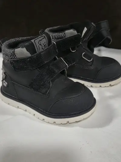 Zapatos infantiles negros con velcro talla 22 - miniatura 4