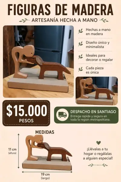 Figuras de madera artesanales - miniatura 1