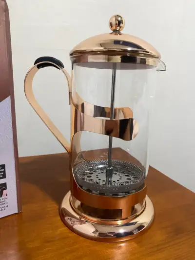 Prensa francesa de café dorada - miniatura 1