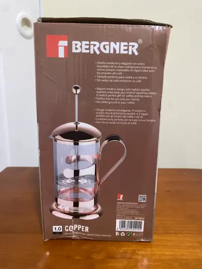 Prensa francesa de café dorada - miniatura 3