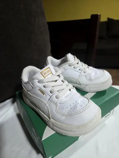Zapatillas blancas Puma infantiles - miniatura 4
