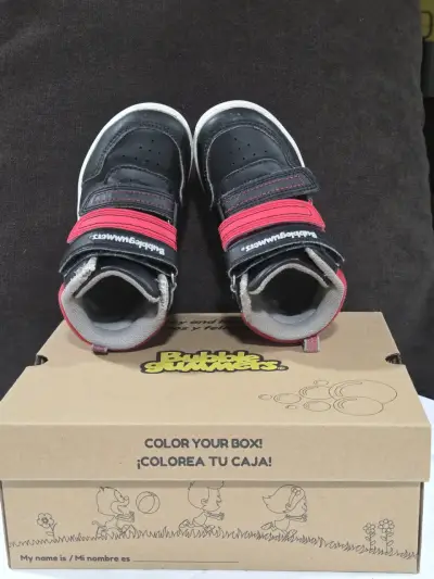 Zapatillas Bubblegummers negras y rojas - miniatura 3