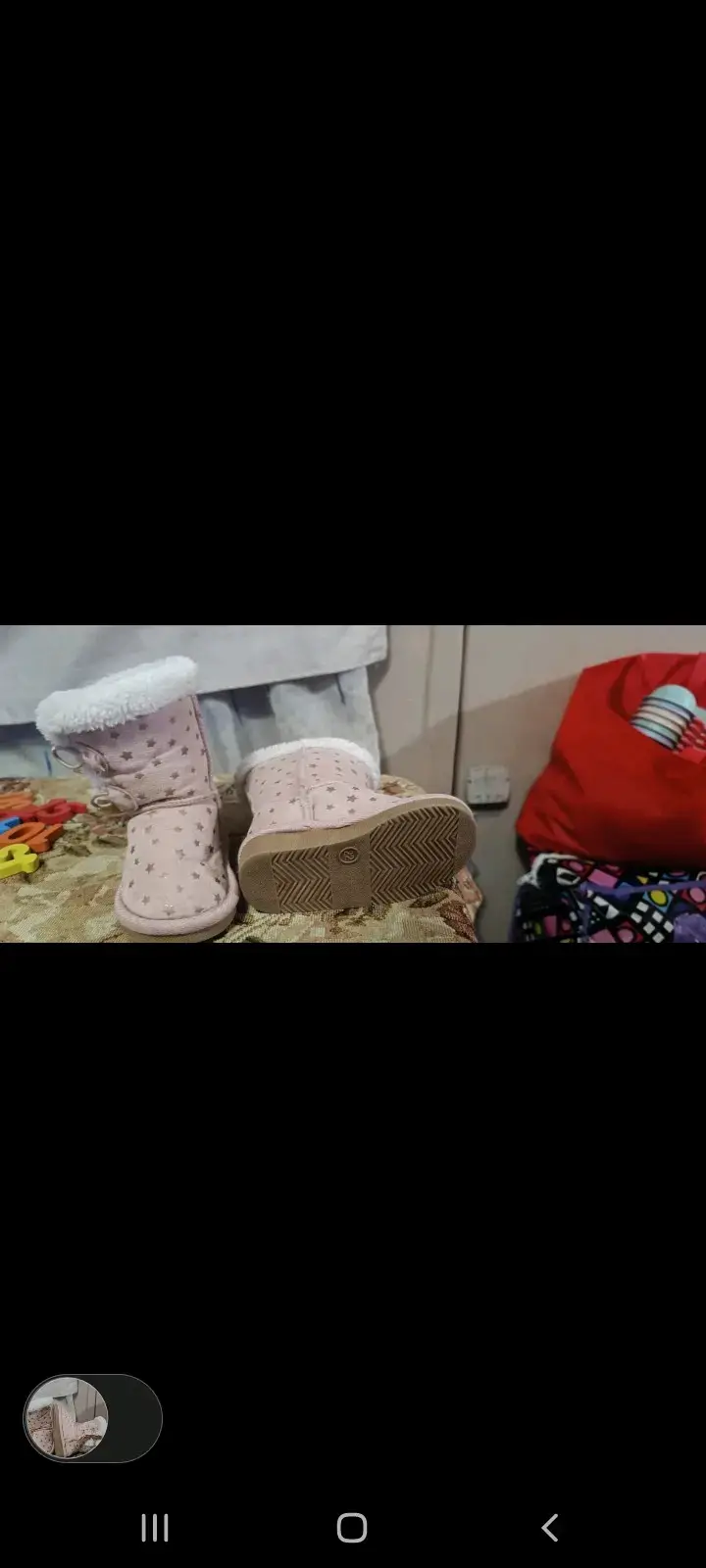 Botines de bebé rosados con estrellas - 2