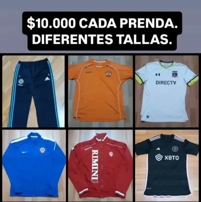 Indumentaria de fútbol y deportiva. - miniatura 1
