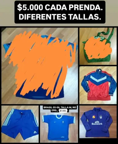 Indumentaria de fútbol y deportiva. - miniatura 5